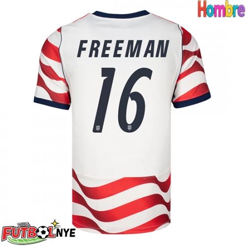 Camiseta Estados Unidos Alex Freeman #16 Primera Equipación Mundial 2026 manga corta